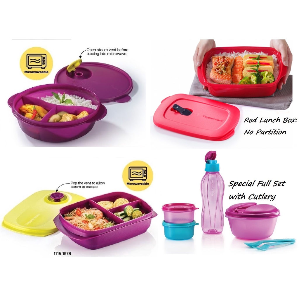 Tupperware Plastic Kids Divided Dish Lunch Box, Capacity: 350ml