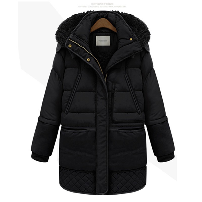 Winter Jacket Women Thick Winter Outerwear Down long Coat Cotton padded Coats Shopee Singapore