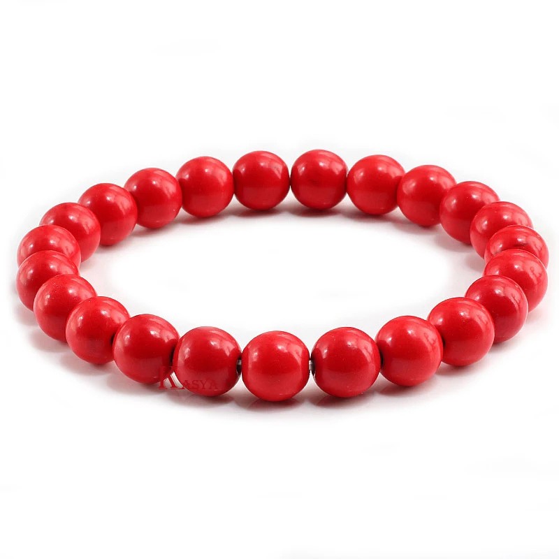 Red on sale coral bead