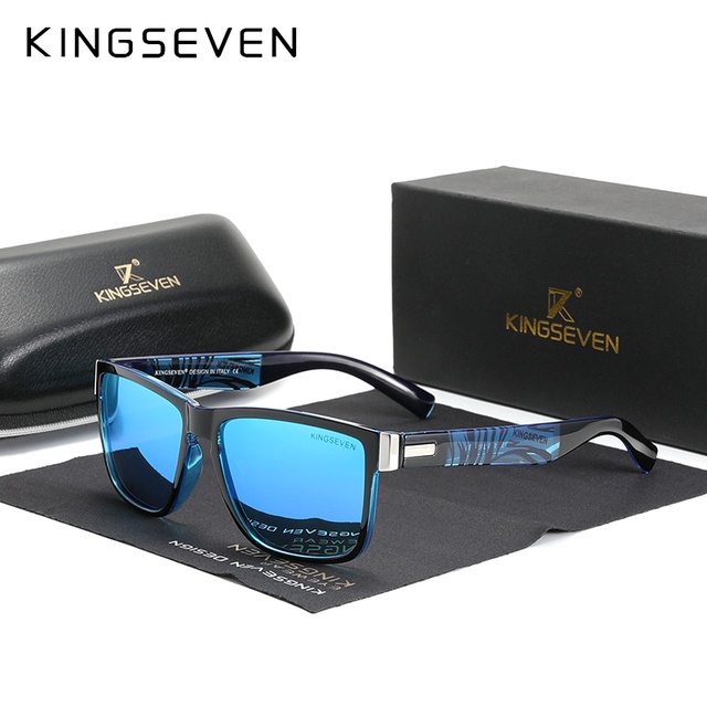 KINGSEVEN New Oversized Sunglasses Men And Women Polarized Mirror