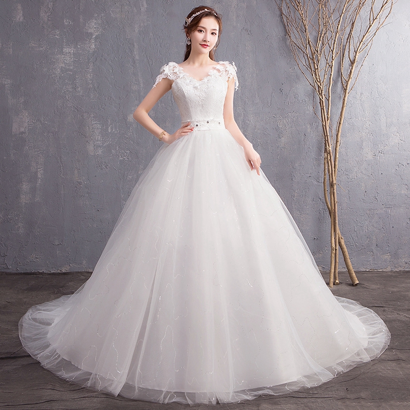 White gown deals wedding dress