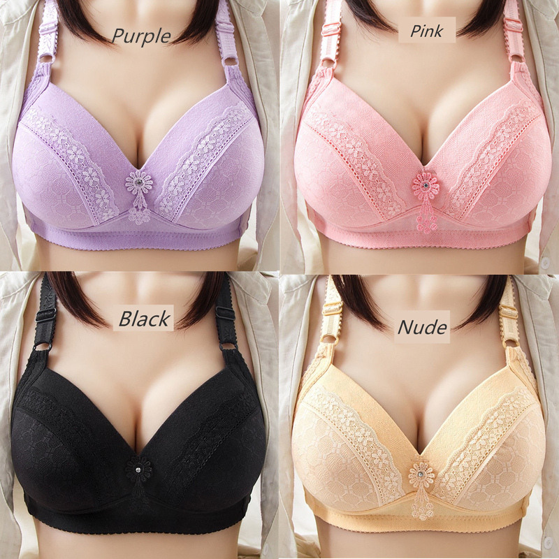 Soft Cotton Bra 34-42 B Cup Bra Seamless Push Up Bras Comfortable Bralette  Women Innerwear Underwear