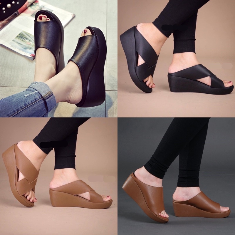 VERY COMFY PREMIUM QUALITY Sandra FH Women s Shoe Wedges Shopee