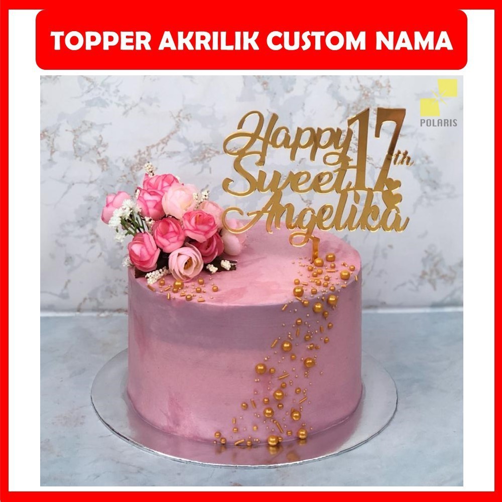 Custom Happy birthday cake topper 