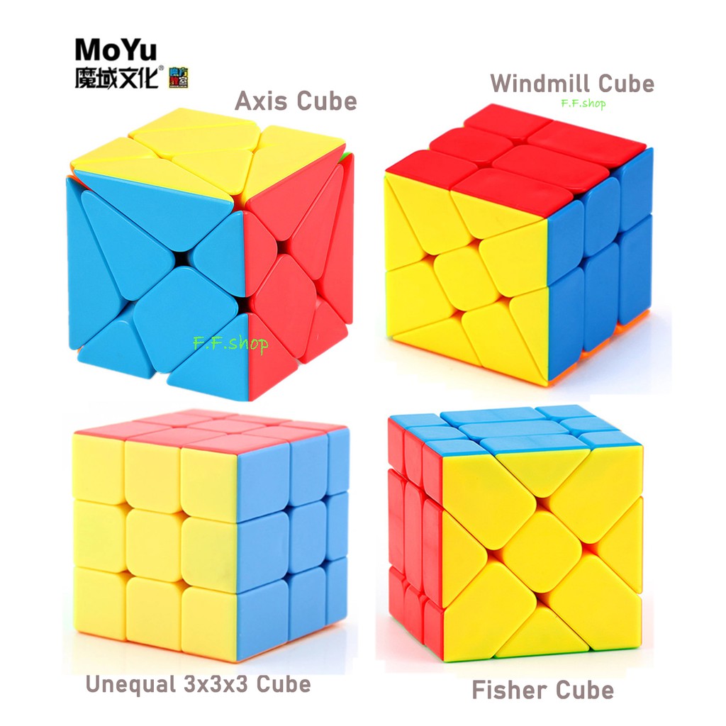 MoYu MeiLong Magic Cubes 3x3x3 Puppet 큐브 1 and 2 Stickerless