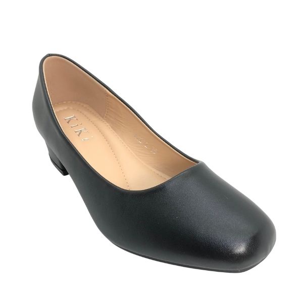 Kiki Valentina K2212 Women Basic Court Shoes In Black, Sizes 35-41