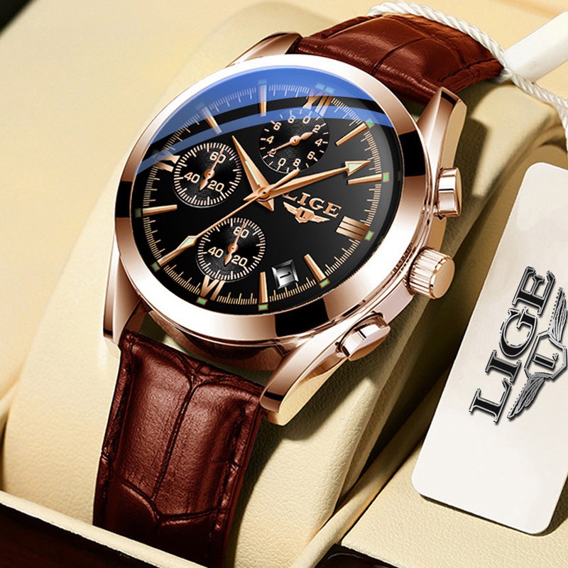 Lige luxury deals quartz watch