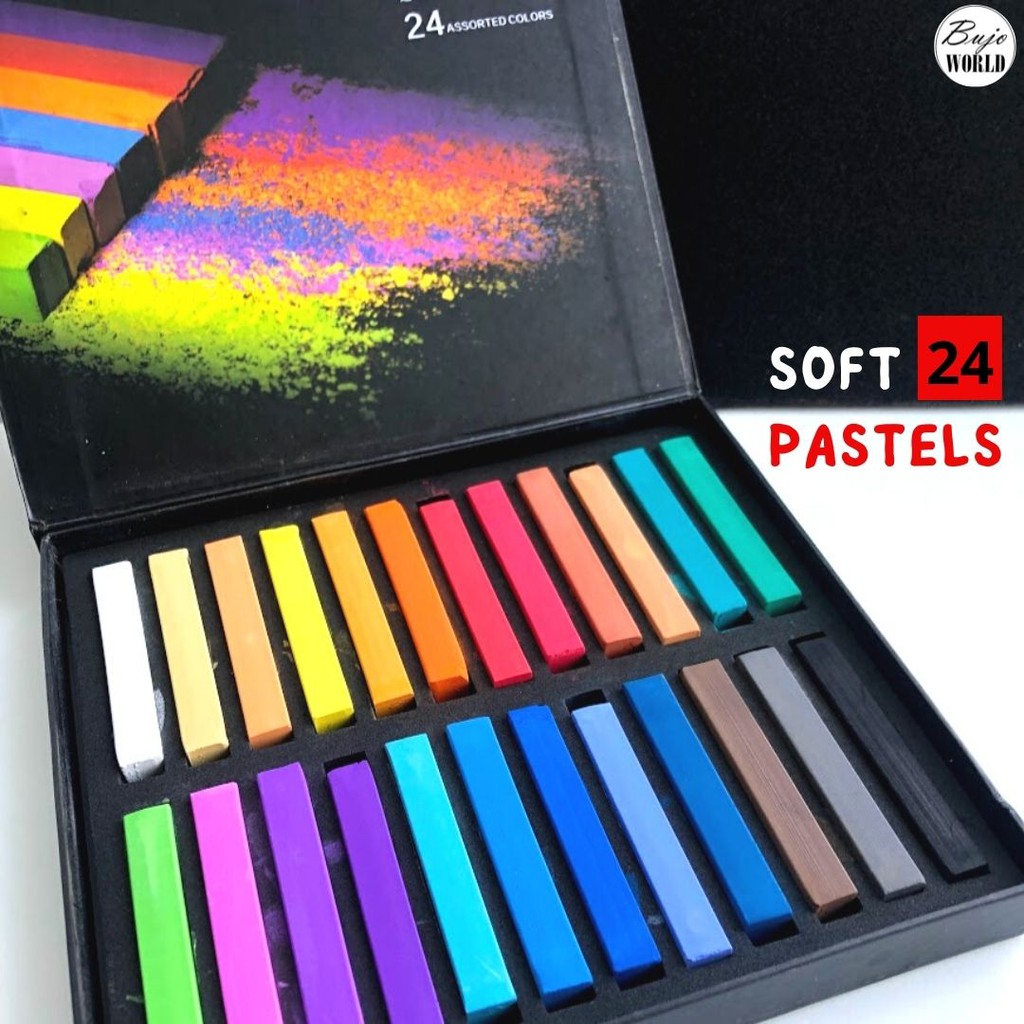 HA SHI (64 Colors) Non Toxic Soft Pastels Set for Professional - Square  Chalk pastel Assorted Colors