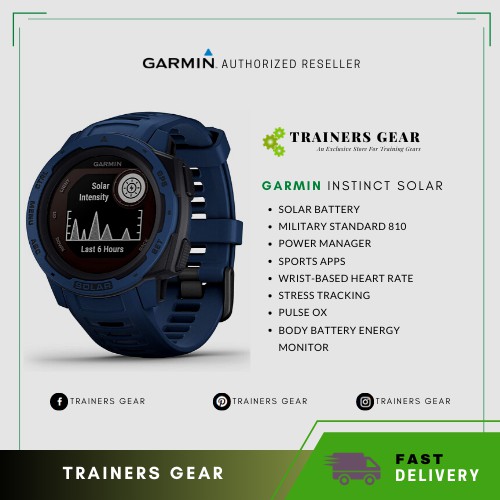 Garmin Instinct Solar Smartwatches Local Set With 1 Year