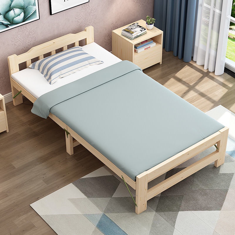 Folding double deals bed wooden