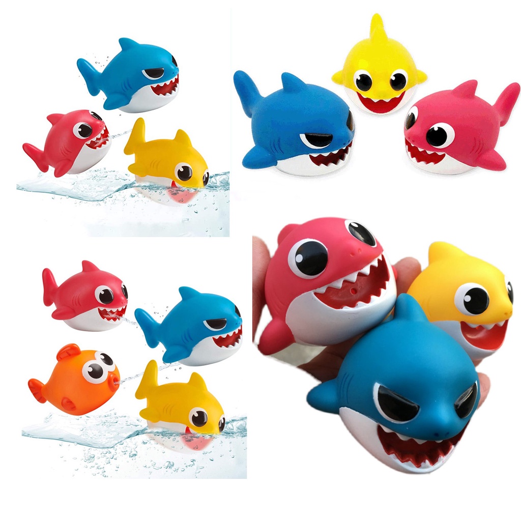 Baby bath Toys Baby Shark BB Kids Squeaking Sound Baby Bath Squirt