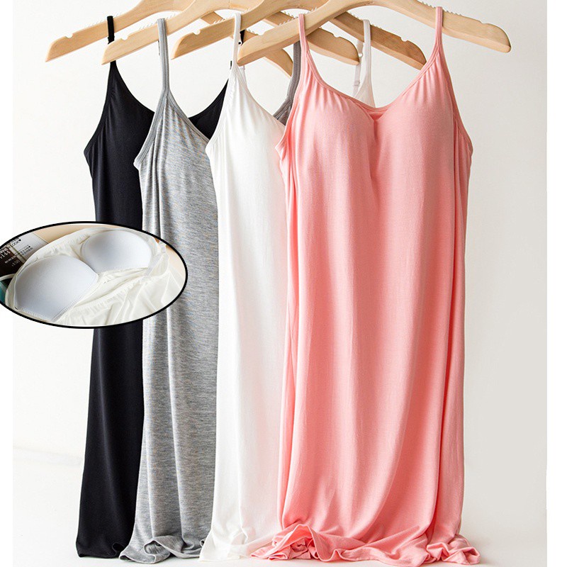 Women Padded Cami/Slip Dresses T-Shirts Short Sleeve Solid Color