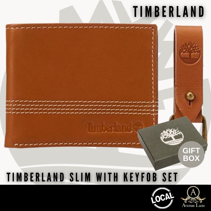 timberland wallet with key fob
