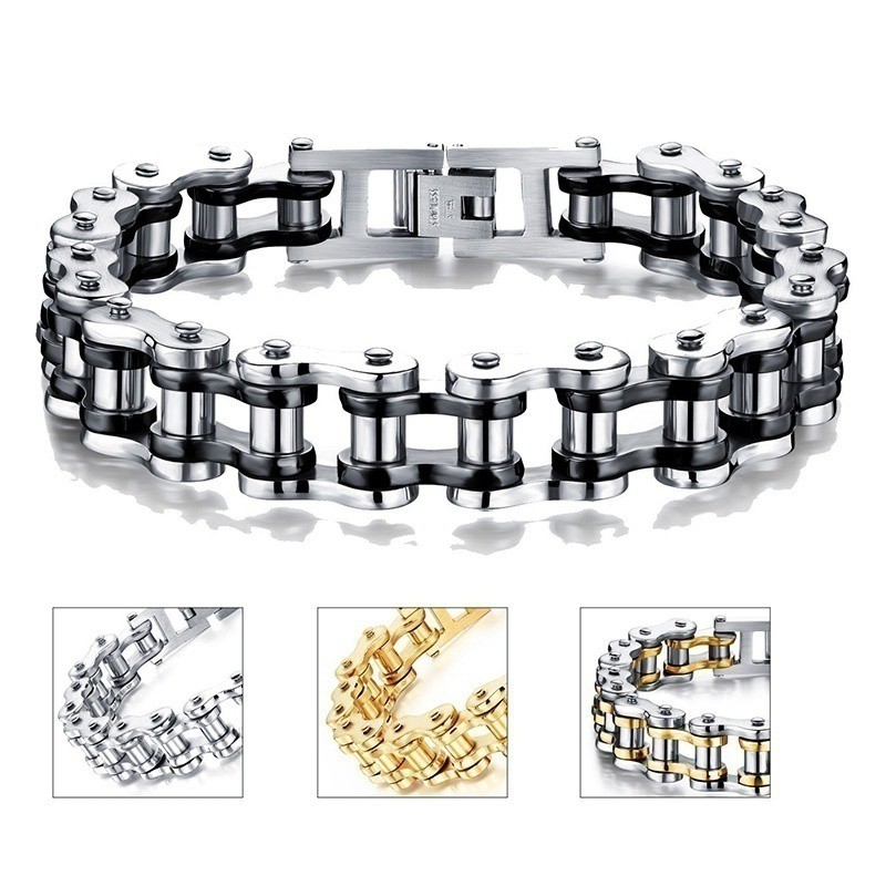 Mens bike chain on sale bracelet