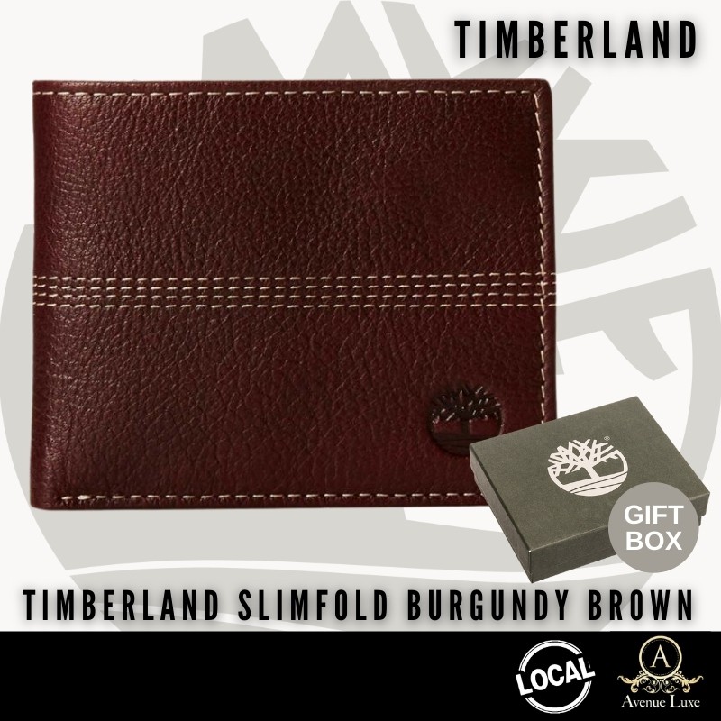 timberland wallet brown