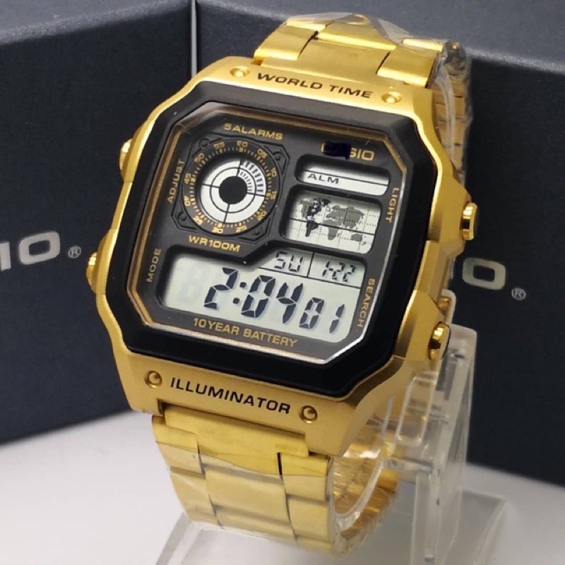 Casio illuminator clearance gold