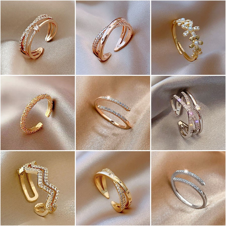 New Korea Adjustable Fashion Rings Women Ring Simple Ring Jewelry Gift