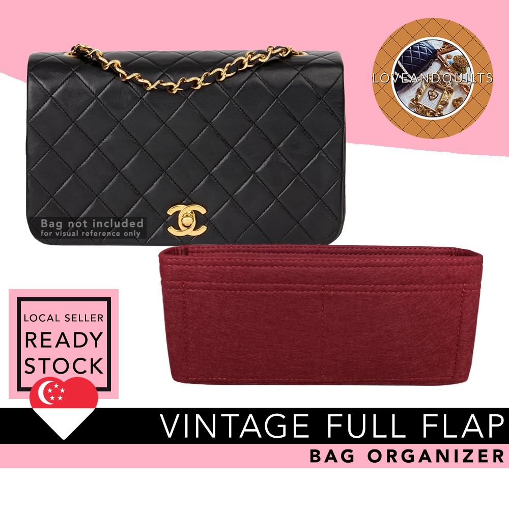 SG]❤️Chanel Full Flap Bag Organizer bag Insert bag Shaper bag