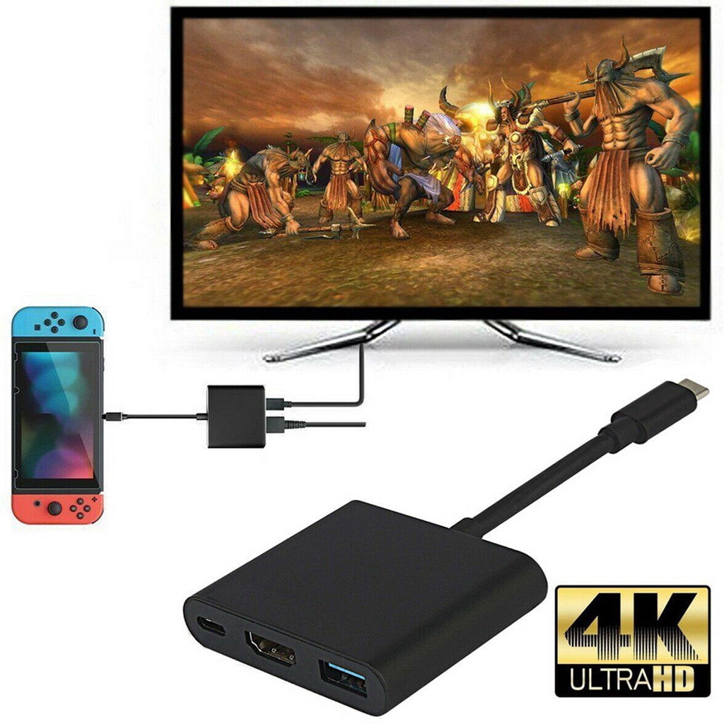 Switch Nintendo USB Type C To 4K HDMI Conversion Adapter Cable for TV  Mobile