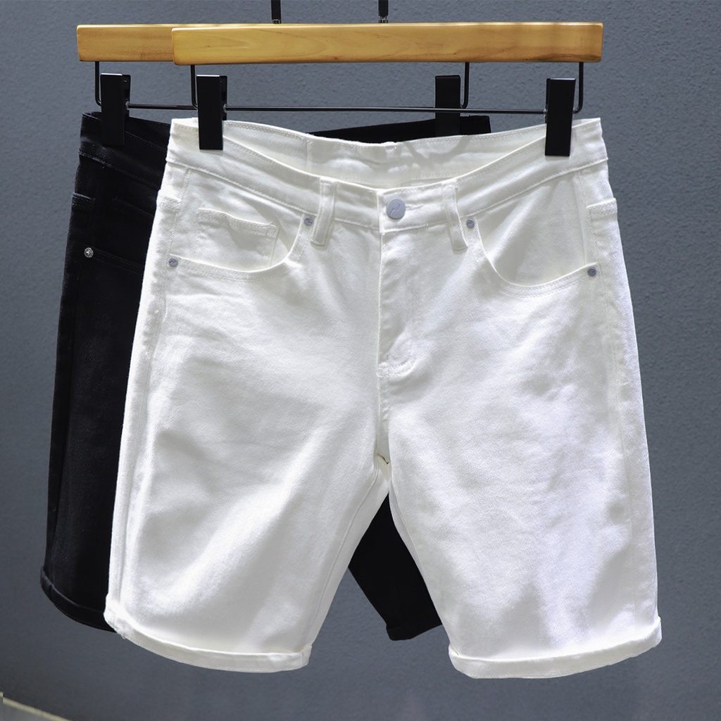 white jeans shorts mens