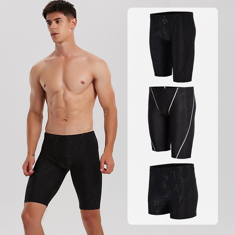 Men Swimsuit Quick Dry Swimming Trunks Tight Swim Shorts Boxer Swimwear  Brief