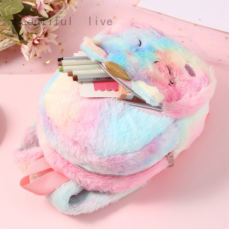 Girls on sale fluffy backpack