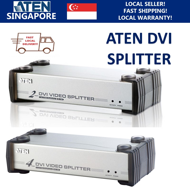 ATEN DVI Video Splitter. Audio enabled, w/o cable | Shopee Singapore