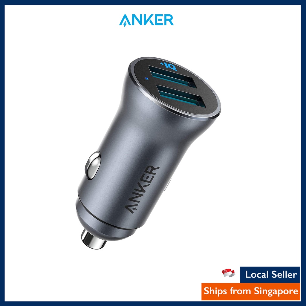 Anker PowerDrive II 2-Port 24W Alloy Car Charger