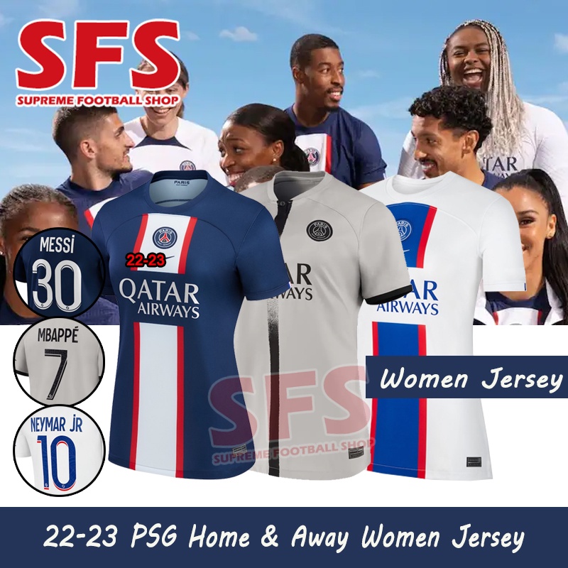 22/23 Women's PSG Paris Home Soccer Jersey - Kitsociety