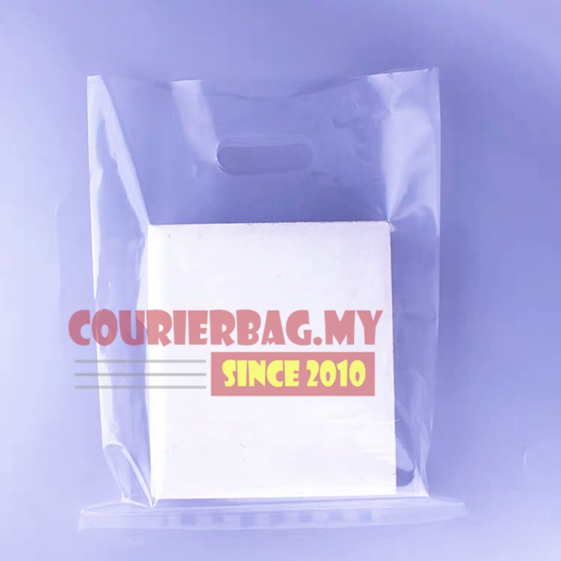 Transparent plastic bag with handle hot sale