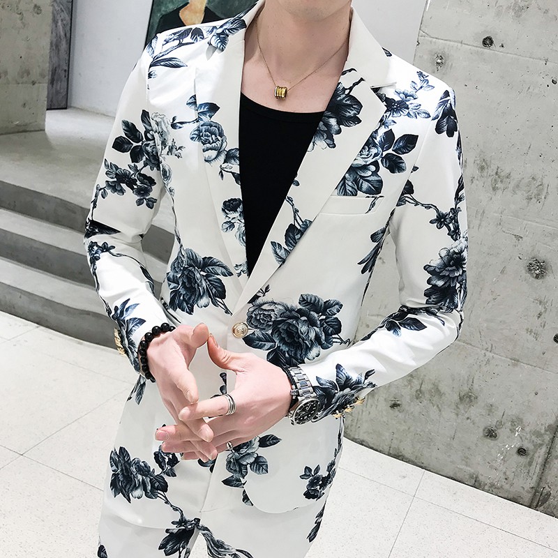 Mens floral hot sale sports jacket