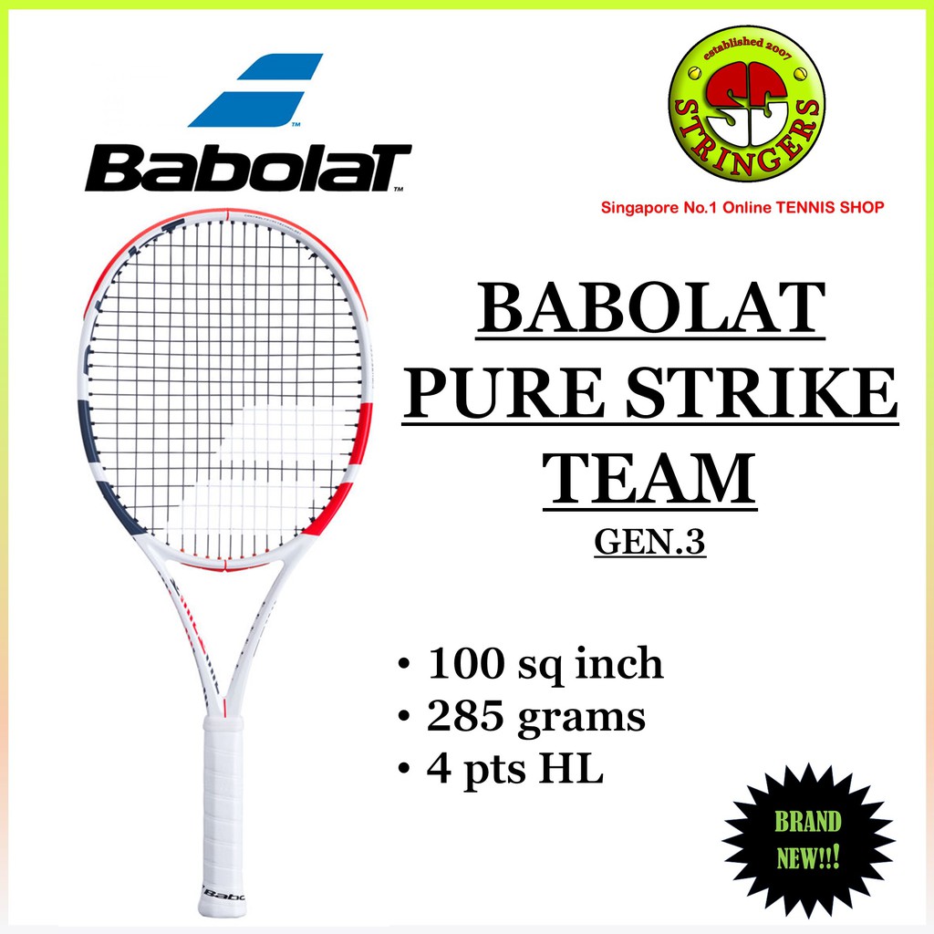 Babolat Pure Strike Team Gen.3 Tennis racket Shopee Singapore