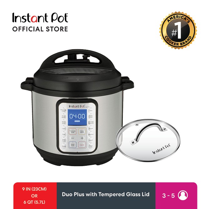 Instant pot 6 qt glass lid hot sale