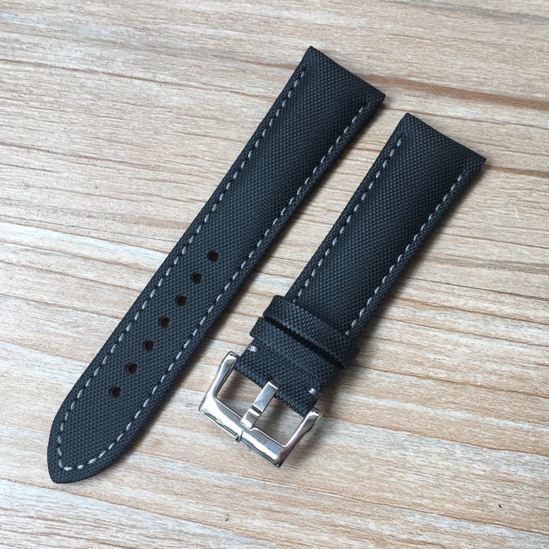 Blancpain Fifty Fathoms Strap Carbon Fiber Nylon Canvas Leather