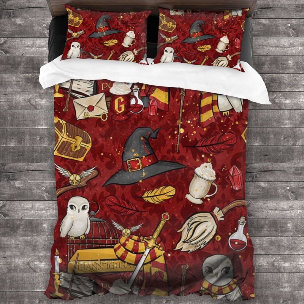 In Stock 3 IN 1 Harry Potter 3 Piece Bed Sheets Set 3D Print