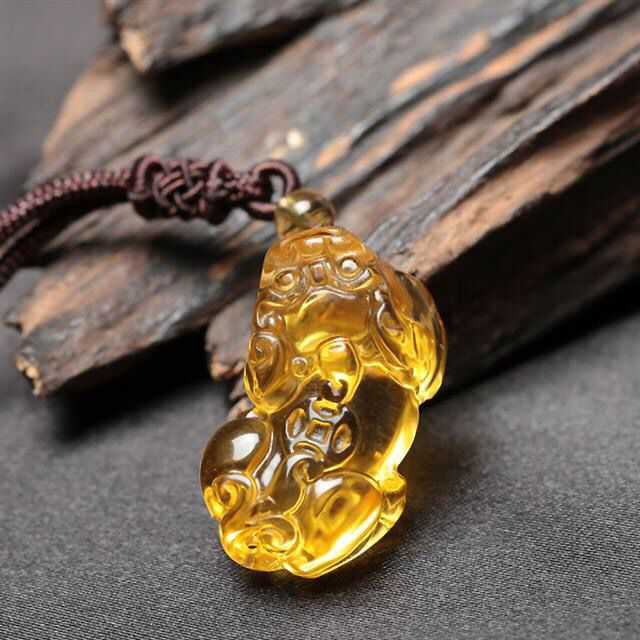 Men's deals citrine pendant