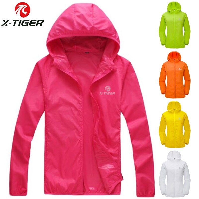 X-TIGER Cycling Skin Coat Jersey Bicycle Windproof Jacket Light Rain Coat  Green