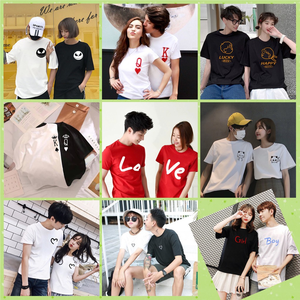 Korean couple hot sale shirts online