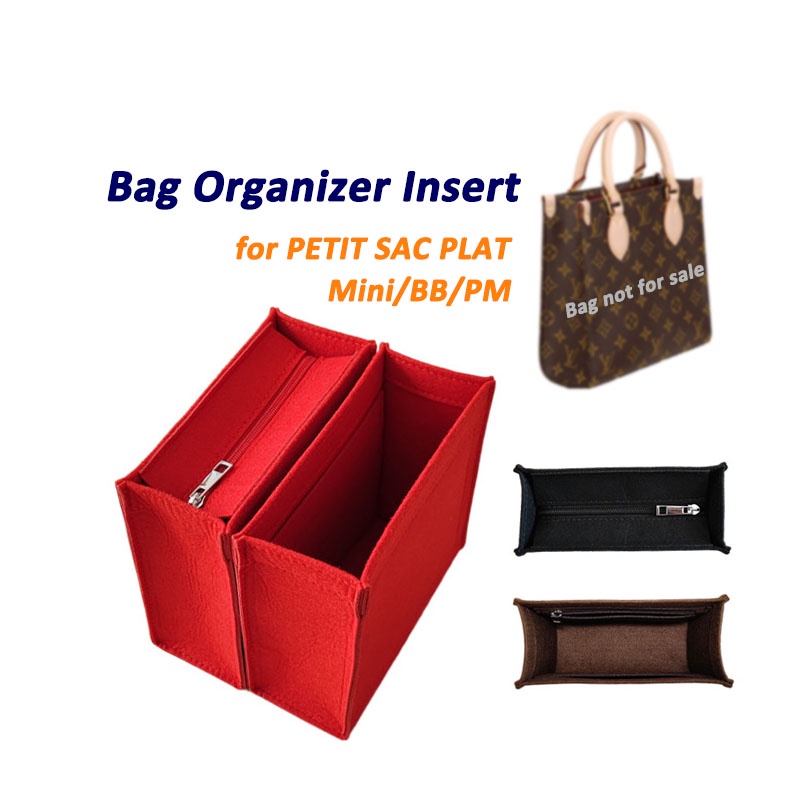 Felt·Bag in bag]Bag Insert for PETIT SAC PLAT Mini/BB/PM, Bag Organizer  Insert