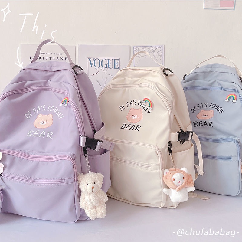 Cute Backpack Korean Backpack Waterproof School Bag Female School