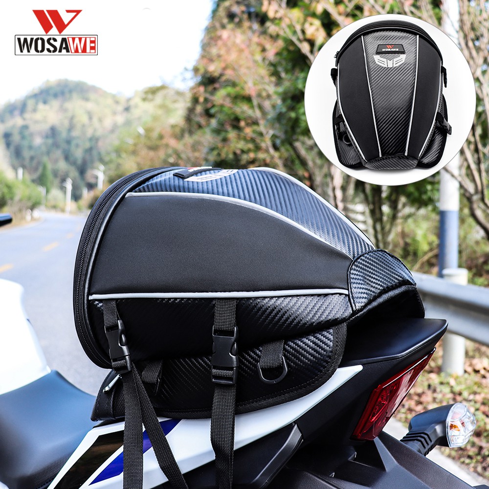 Motorcycle back seat discount bag