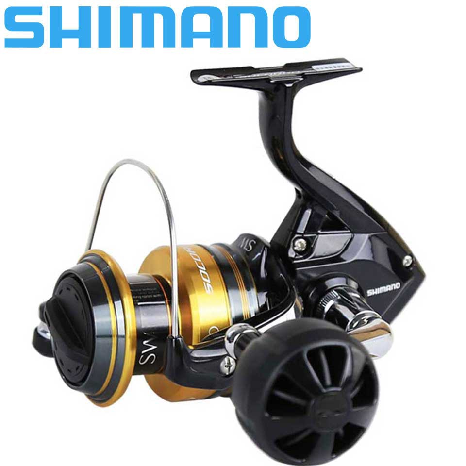SHIMANO Saltwater Spinning reel SOCORRO SW 5000-10000 4+1BB Aluminum Spool  10-12kg Power HAGANE GEAR Sea Fishing Reels