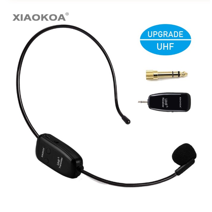 XIAOKOA UHF Wireless Instruments Microphone,Saxophone Microphone,Wireless  Receiver and Transmitter,160ft Range,Plug and Play,Great for Trumpets