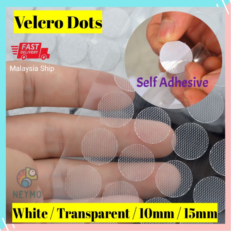 1.5cm Adhesive Velcro Dots