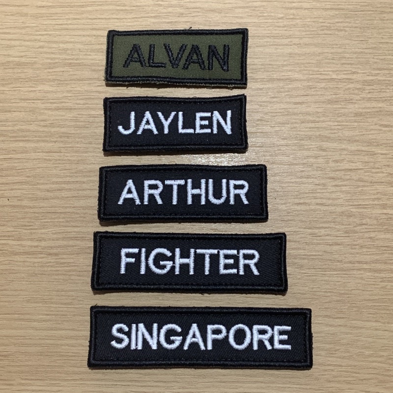 Military velcro 2025 name patches