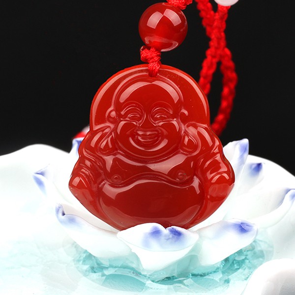 Red on sale agate pendant