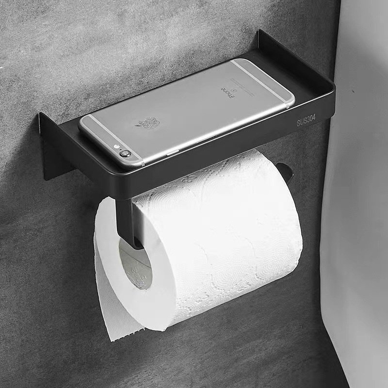 Toilet Paper Roll Holder Wall-mounted, Anti-rust Paper Roll Holder