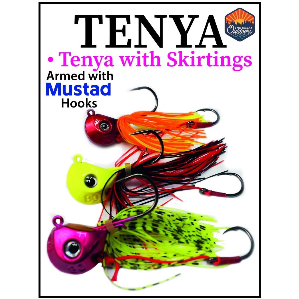 TENYA WITH SKIRTS using Mustad Fishing Hook