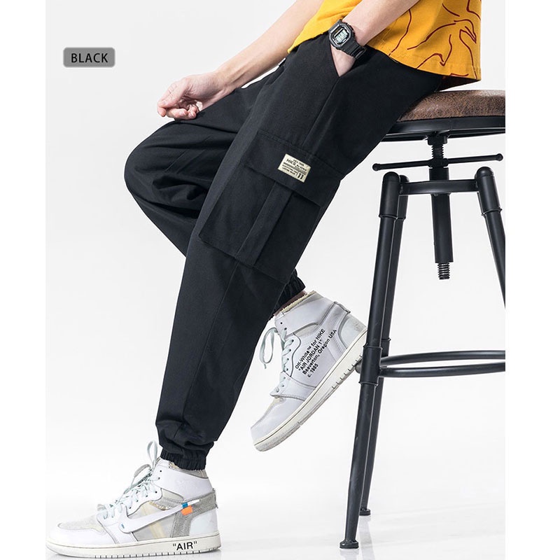 Mens cotton hot sale cargo pants