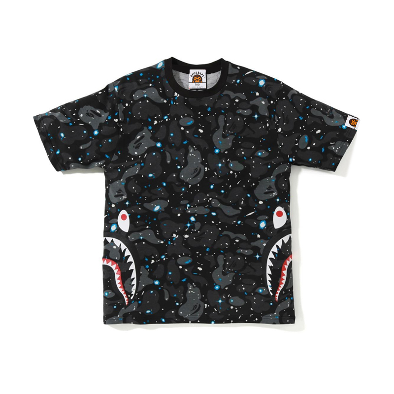 Bape Glowing at night kid tshirts Side double sharks shirt for ...